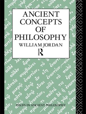 cover image of Ancient Concepts of Philosophy